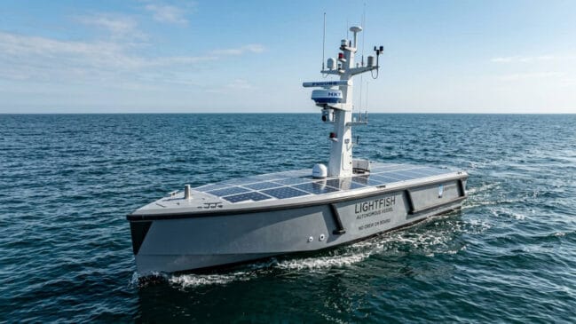 Barco solar autônomo Lightfish cruza o Atlântico sem tripulação em 60 dias