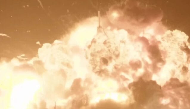 Imagem mostra Explosão