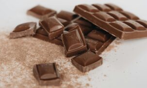 Pedaços de chocolates