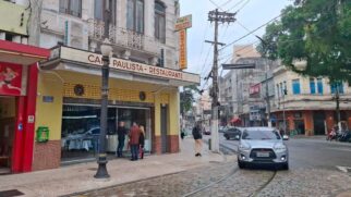 Reabertura da cafeteria Café Paulista de Santos