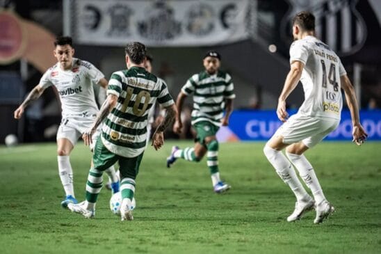 Jogo entre Santos e Coritiba