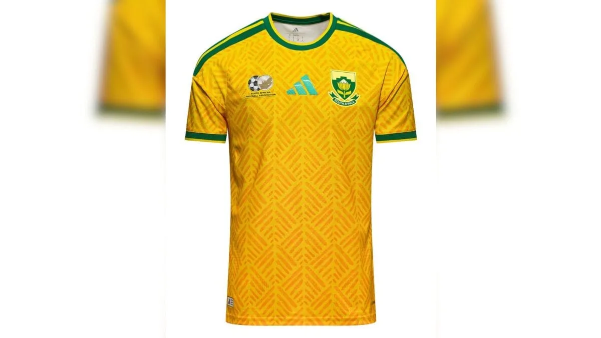 A imagem mostra o uniforme número 1 da África do Su