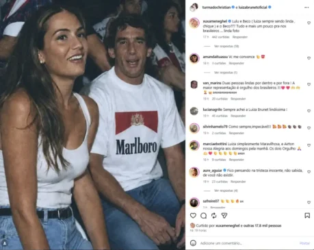 Apresentadora deixou mensagem carinhosa