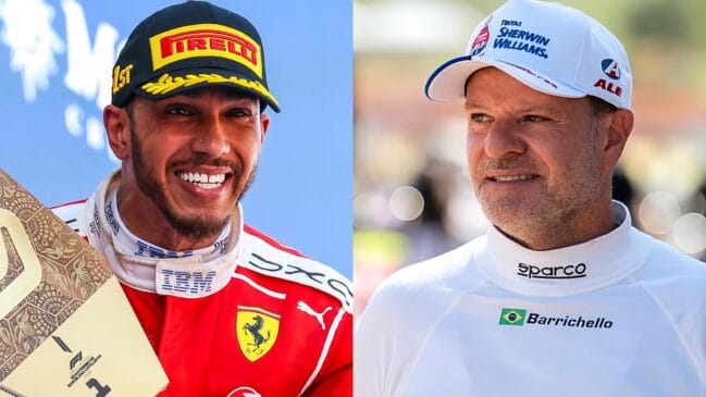 “Eu não acho que tenho a sua capacidade”, a confissão sincera de Lewis Hamilton para Rubens Barrichello na F1