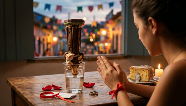 Fita vermelha no travesseiro e imagem invertida promete desvendar o nome do futuro par e garantir casamento; veja como realizar as tradições mais fortes deste dia 13