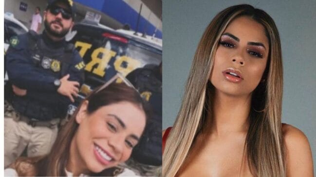 Pelos Stories do Instagram, um artista participante de um registro ao lado dos policiais rodoviários federais, agradeceu a carona de emergência e ironizou a fama de "multadores" da corporação/Reprodução