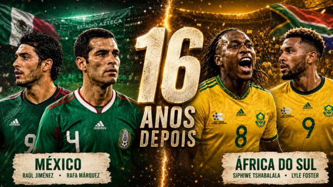 México e África do Sul disputam o jogo de volta mais longo da história das Copas após 16 anos