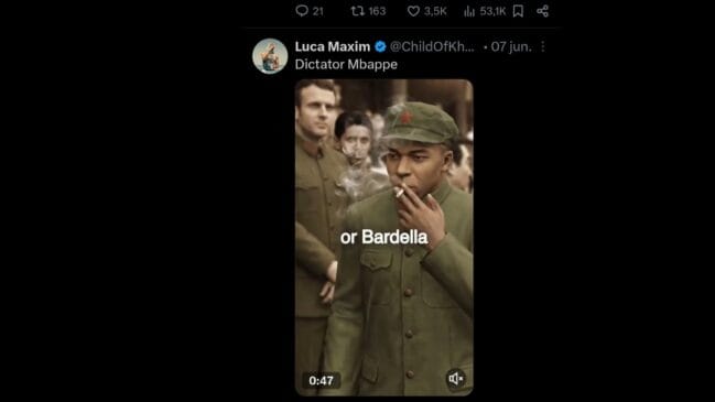 Meme Mbappé ditador