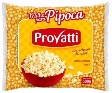 Milho de pipoca Provatti/Divulgação