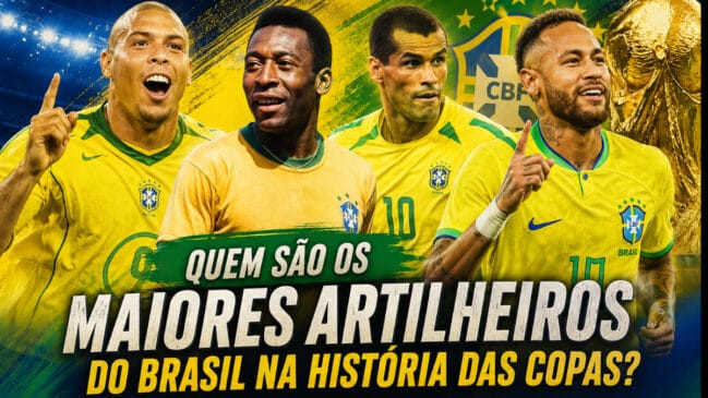 Quem são os maiores artilheiros do Brasil na história da Copa do Mundo? Veja o top 9 da Seleção