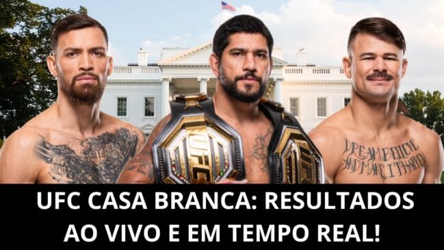 UFC Casa Branca: resultados AO VIVO e em tempo real!
