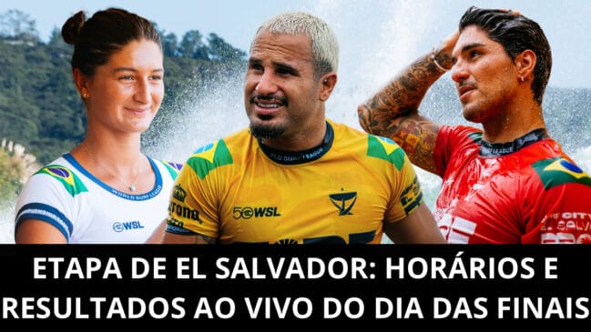 WSL: resultados AO VIVO e horários das baterias do dia das finais da etapa de El Salvador