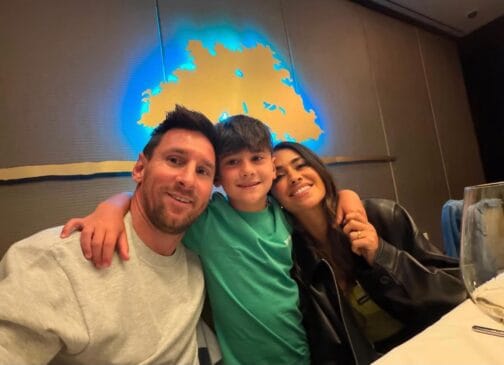 Mais um registro do casal ao lado do filho mais novo/Redes Sociais