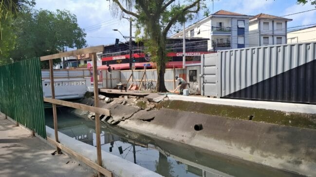 Canal 4 recebe obras de recuperação após estragos causados pelas chuvas
