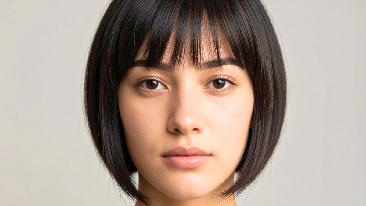 Modelo com cabelo curto