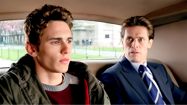 Ator James Franco com Williem Dafoe em cena de 'Homem-Aranha'