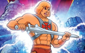 Super herói He-Man segurando a espada