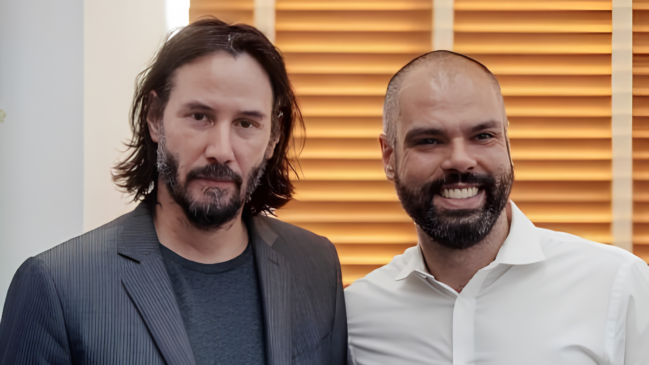 Keanu Reeves e Bruno Covas