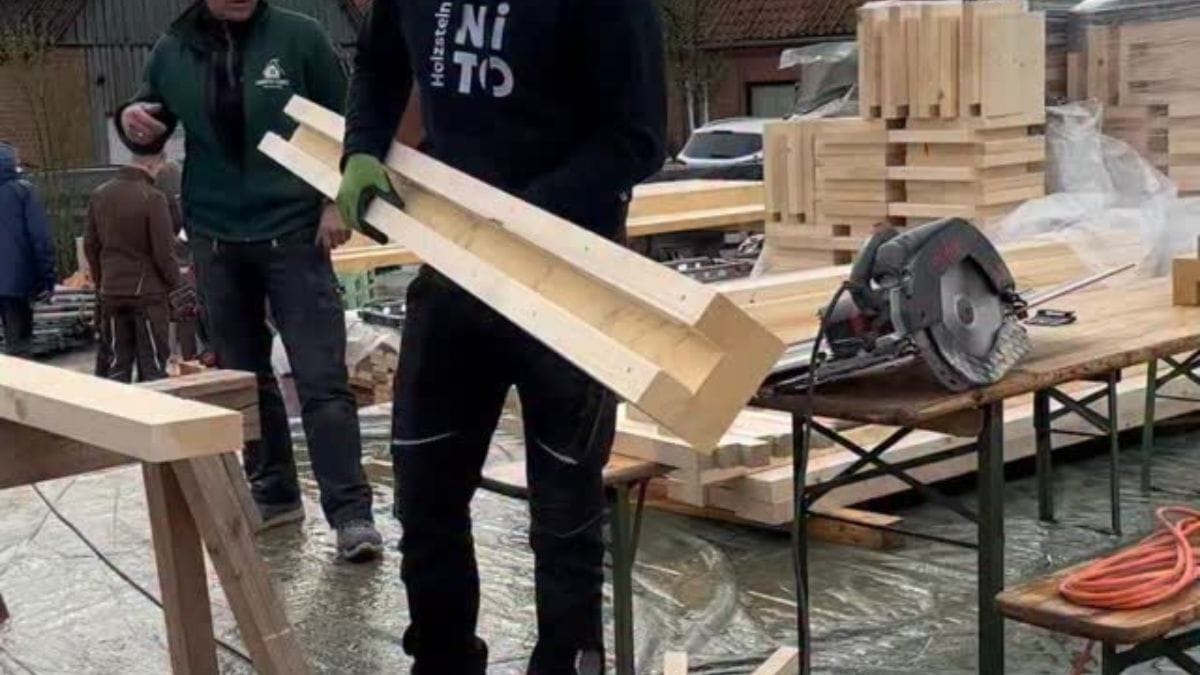 Blocos de madeira inovam a construção civil na Alemanha