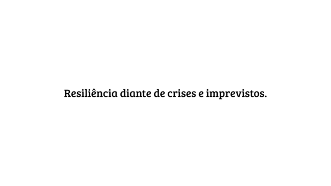 Frase em destaque sobre fundo branco: 'Resiliência diante de crises e imprevistos', um componente essencial do autoconhecimento e amadurecimento.