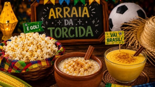 Pipoca, curau e canjica: os três alimentos que dão ‘energia extra’ para ver a Copa do Mundo e curtir as Festas Juninas