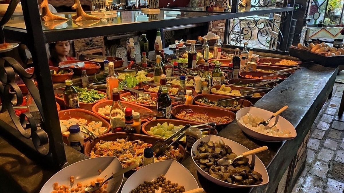 Parte do cardápio do restaurante As Véias, do complexo O Velhão
