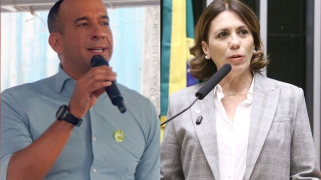 Montagem dos deputados federais Paulo Alexandre Barbosa e Rosana Valle
