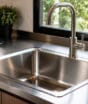 Pia de aço inox une economia e design sofisticado e desbanca as pedras maciças