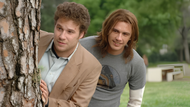 Seth Rogen e James Franco em cena de 'Segurando as Pontas'