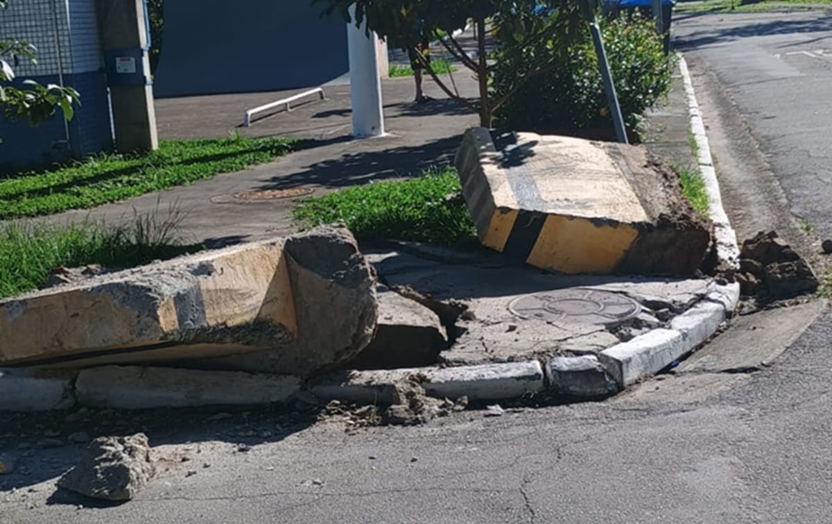 Transtornos causados pelo tráfego de caminhão no bairro Jardim Piratininga, em Santos