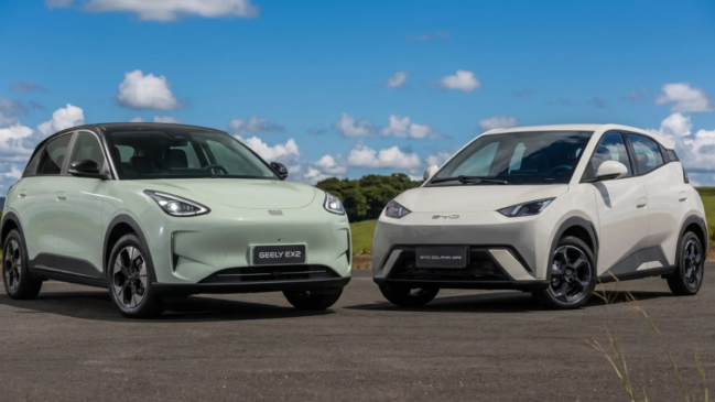BYD Dolphin Mini e Geely EX2 lideram vendas no varejo