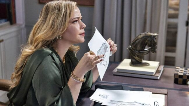 A atriz Leandra Leal encena em novela da TV Globo