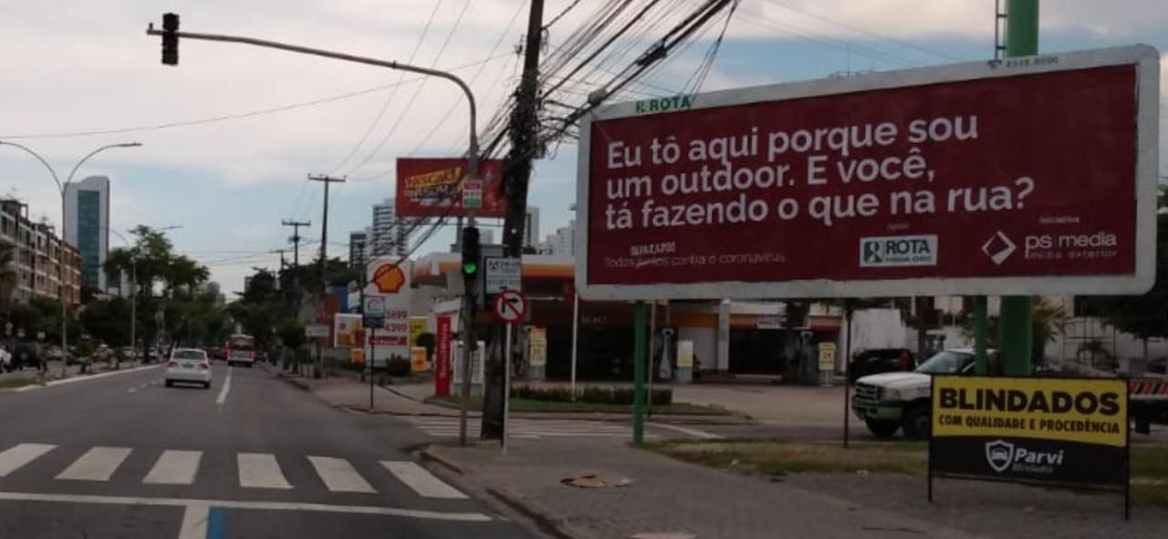 Outdoor ganhou as ruas até mesmo de Recife, em Pernambuco