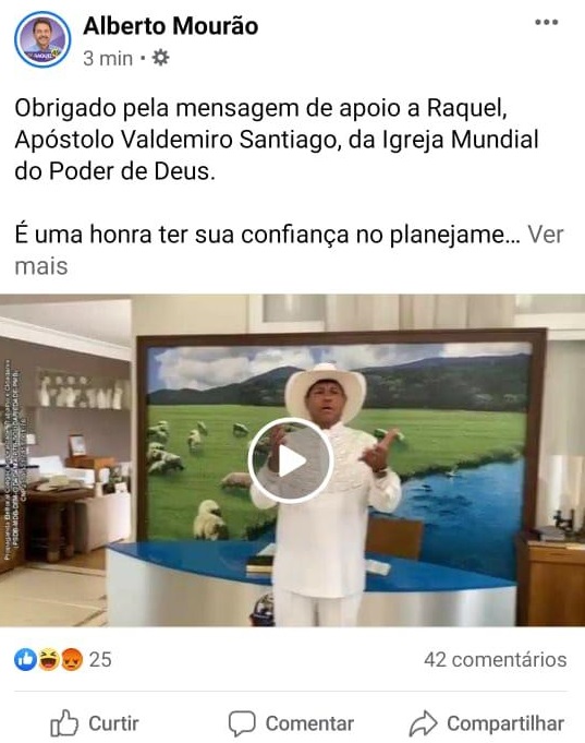 Postagem atraiu críticas de dezenas de pessoas e foi excluída rapidamente das redes sociais