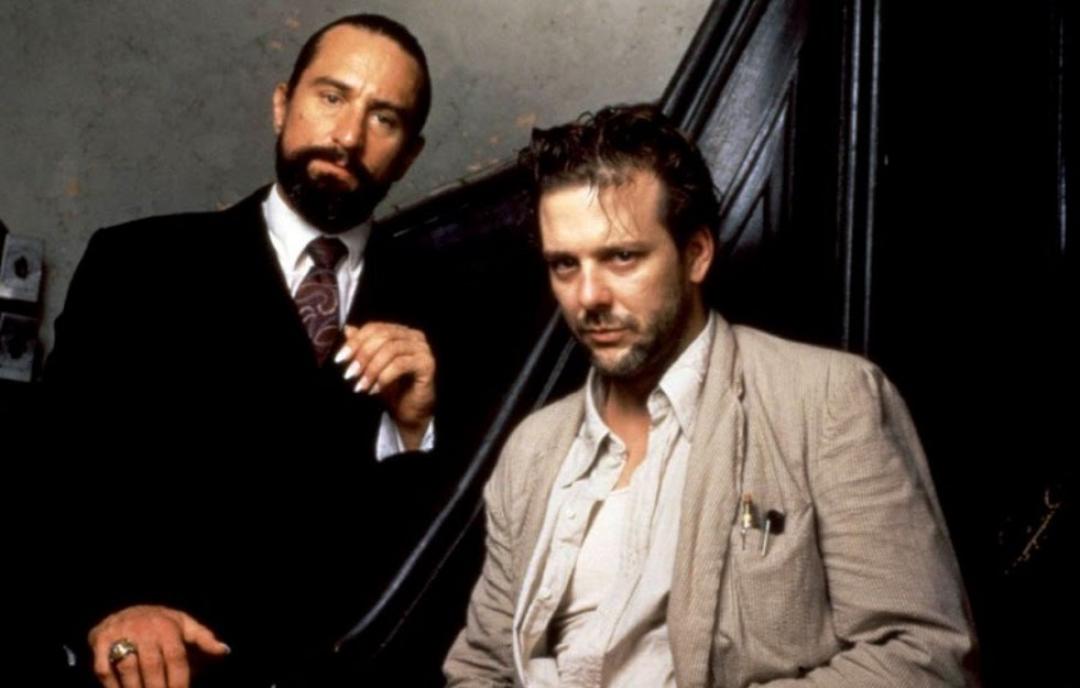 Robert De Niro e Mickey Rourke em 'Coração Satânico' (1987)