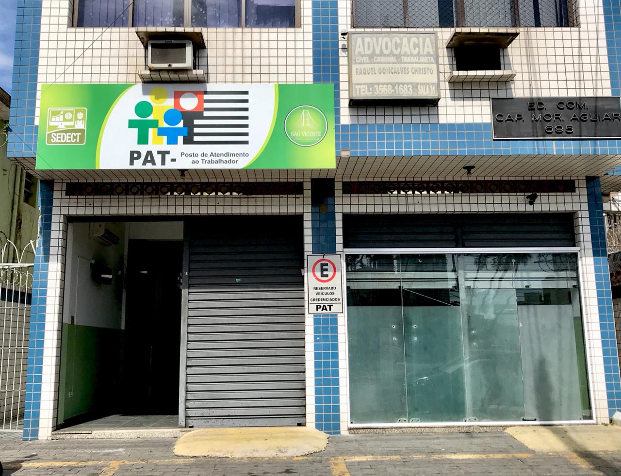 O horário de atendimento do PAT é das 9 às 17 horas