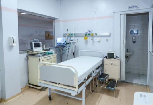 Leito hospitalar em Sorocaba, no interior de São Paulo