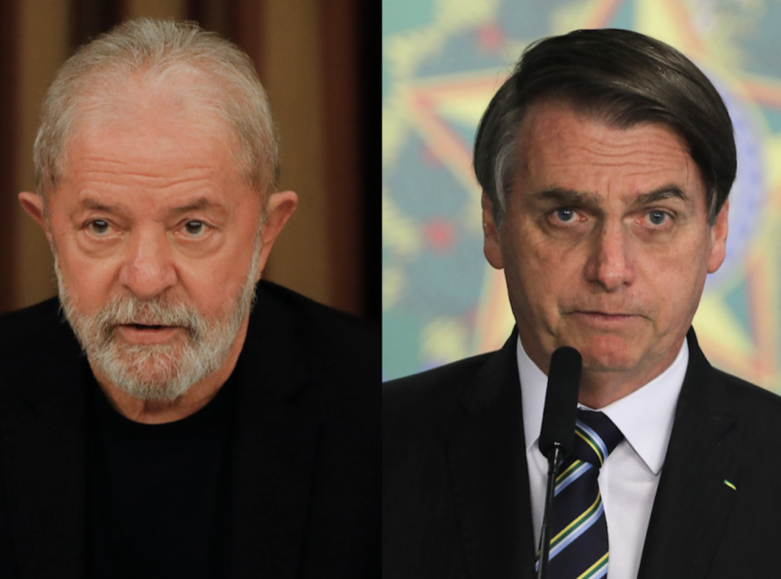 Jair Bolsonaro (sem partido) se agarra à bandeira do anticomunismo e o ex-presidente Luiz Inácio Lula da Silva (PT) quer deixá-lo isolado na direita radical