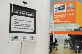 O PAT de Praia Grande funciona das 8h30 até às 16h30 e está localizado ao lado do Poupatempo, dentro do Litoral Plaza Shopping