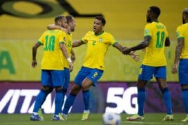 Everton Ribeiro abriu o placar para a seleção