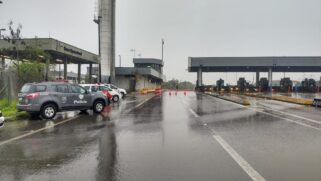 Bandidos assaltam pedágio em rodovia de São Vicente durante a madrugada