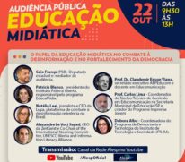 Audiência pública sobre educação midiática será mediada pelo deputado estadual Caio França