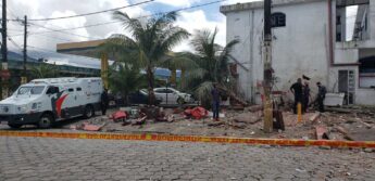 Bandidos explodem caixas eletrônicos em na área continental de São Vicente
