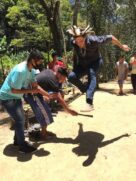 O ex-prefeito de São Paulo Fernando Haddad (PT) na Terra Indígena Pindoty/Araçá-mirim no Vale do Ribeira (SP)