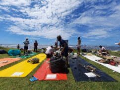 Em uma extensão de aproximadamente 1 km de areia e restinga, foram coletados 8.672 itens, totalizando 161 kg de resíduos