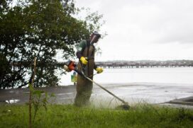 Revitalização do espaço continuam nesta semana na orla da Náutica III