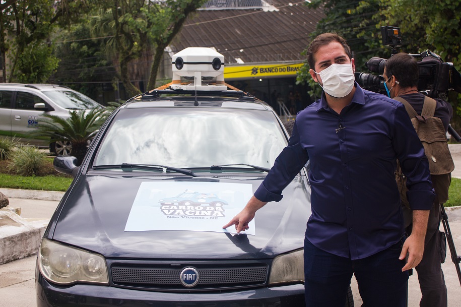 São Vicente lança 'Carro da Vacina' para reduzir número de faltosos