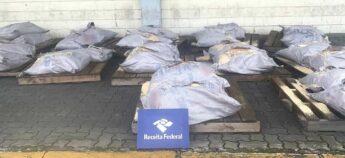 A carga foi selecionada pela Receita Federal através de critérios específicos de análise de risco na exportação