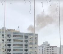 Fogo começou por volta das 15h30 e Corpo de Bombeiros foi mobilizado
