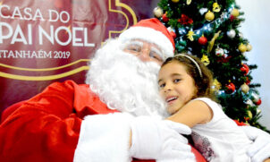 Papai Noel receberá a criançada. Este ano com todos os cuidados que a pandemia exige (Foto de 2019)
